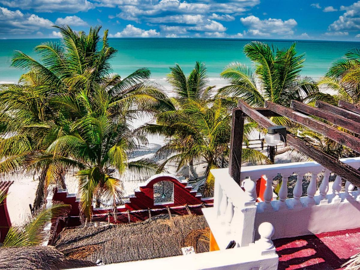 Beachfront Casa Maya Lodge El Cuyo Buitenkant foto