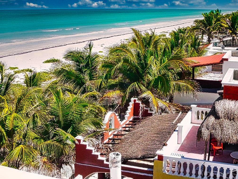 Beachfront Casa Maya Lodge El Cuyo Buitenkant foto