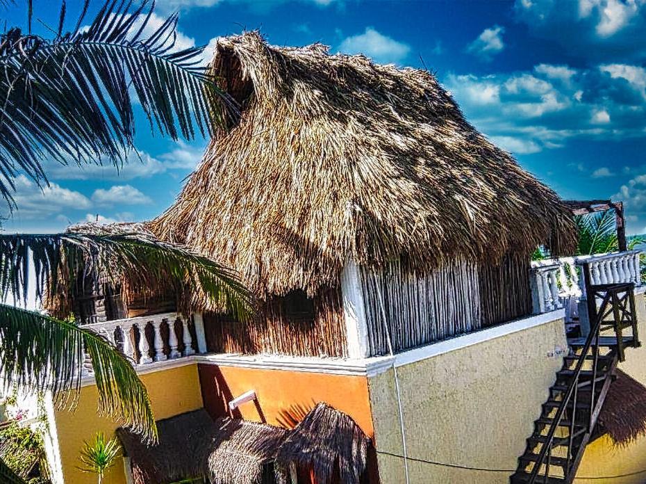 Beachfront Casa Maya Lodge El Cuyo Buitenkant foto