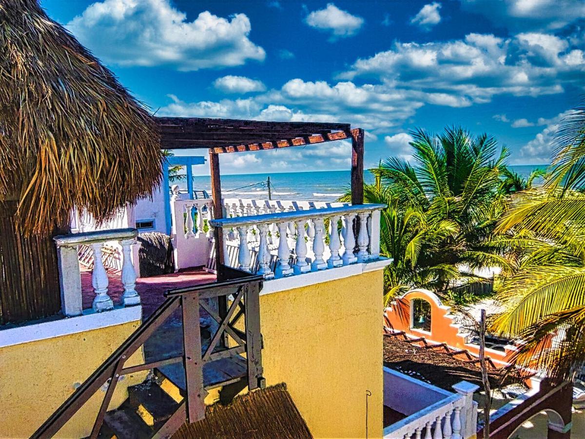 Beachfront Casa Maya Lodge El Cuyo Buitenkant foto